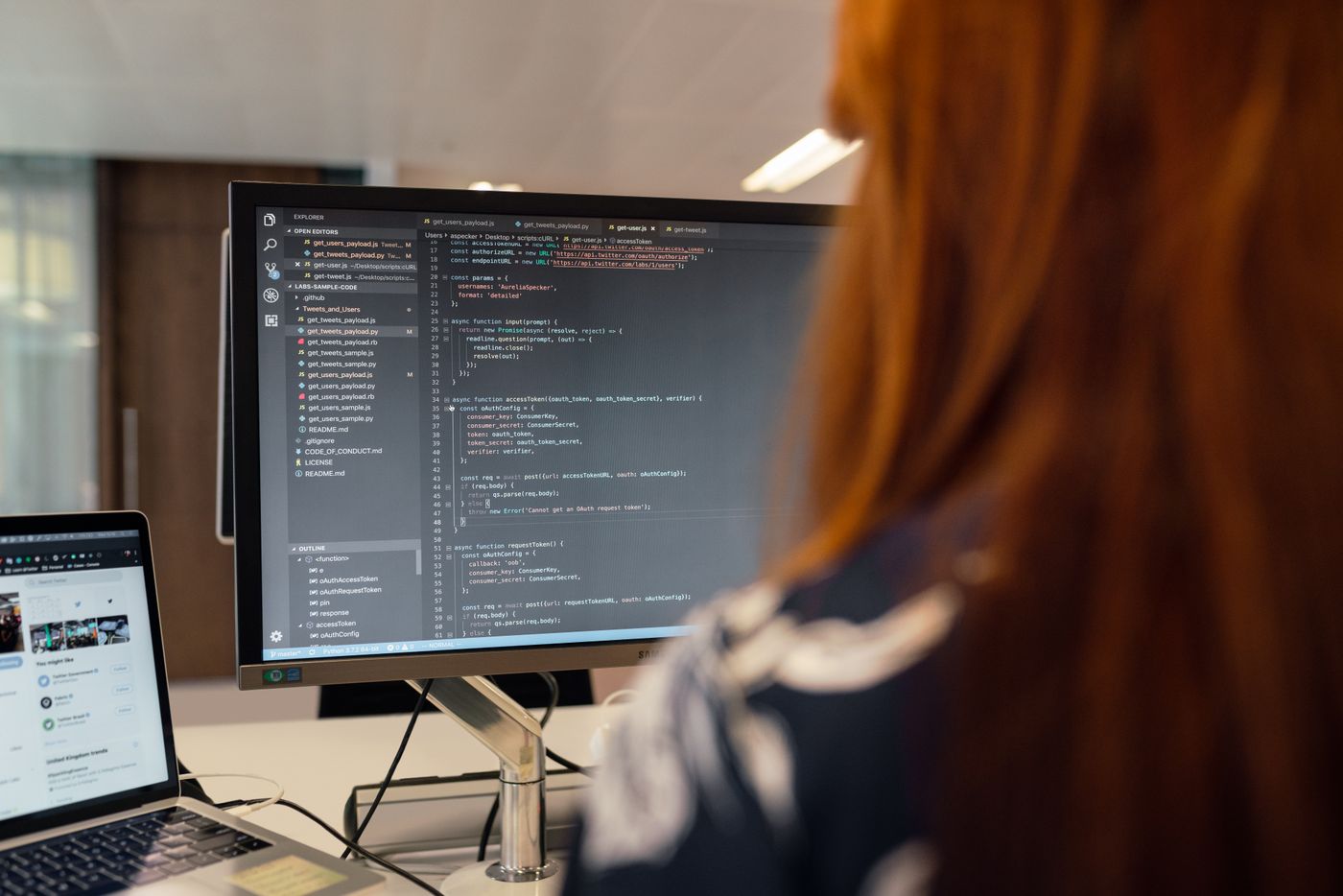 Engineer building an AI-powered workflow