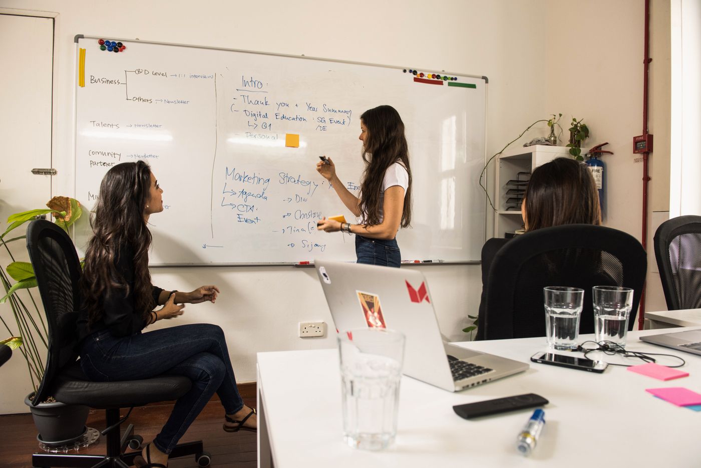 GTM lead mapping an automated workflow on a whiteboard